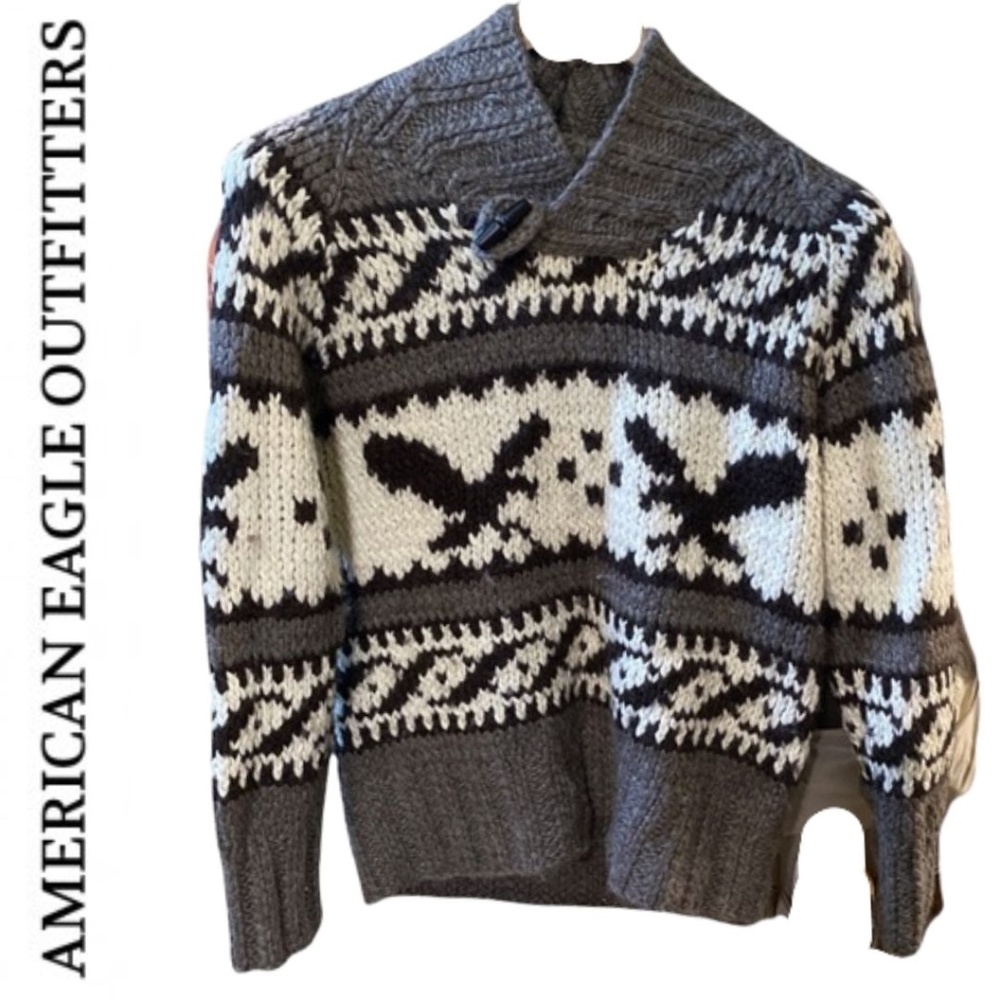 American Eagle Wool Blend Chunky Pullover Sweater - image 1